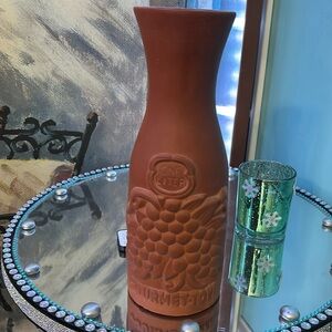 Wine Terra cotta  one liter decanter by topf